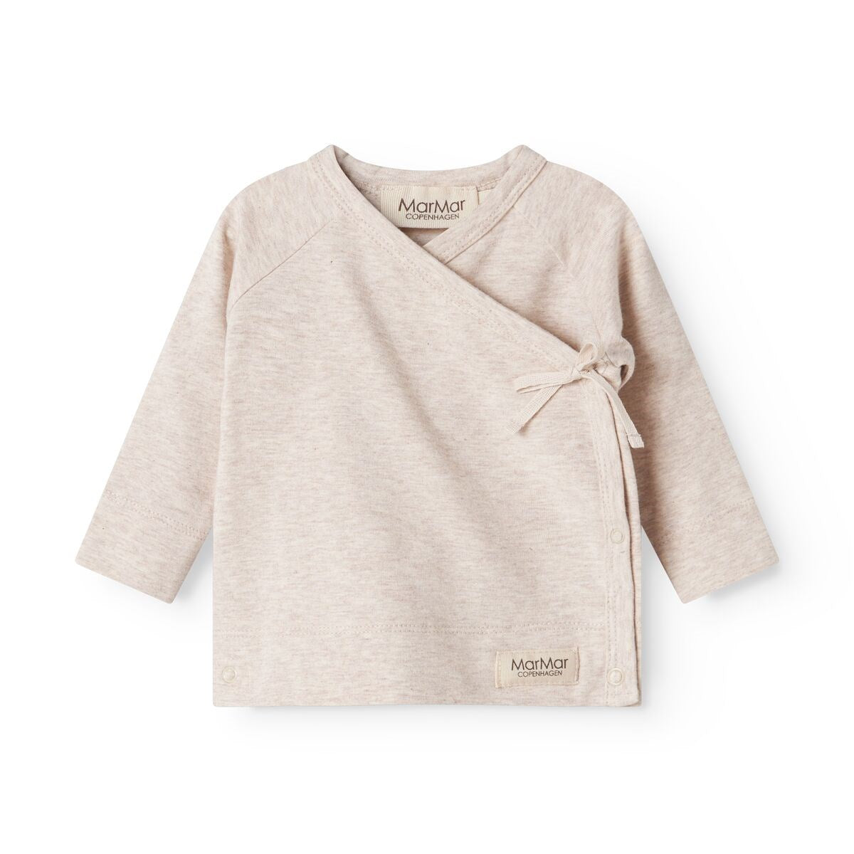 MarMar Modal New Born Light Beige Mel. Tut Slå-Om LS Bluse