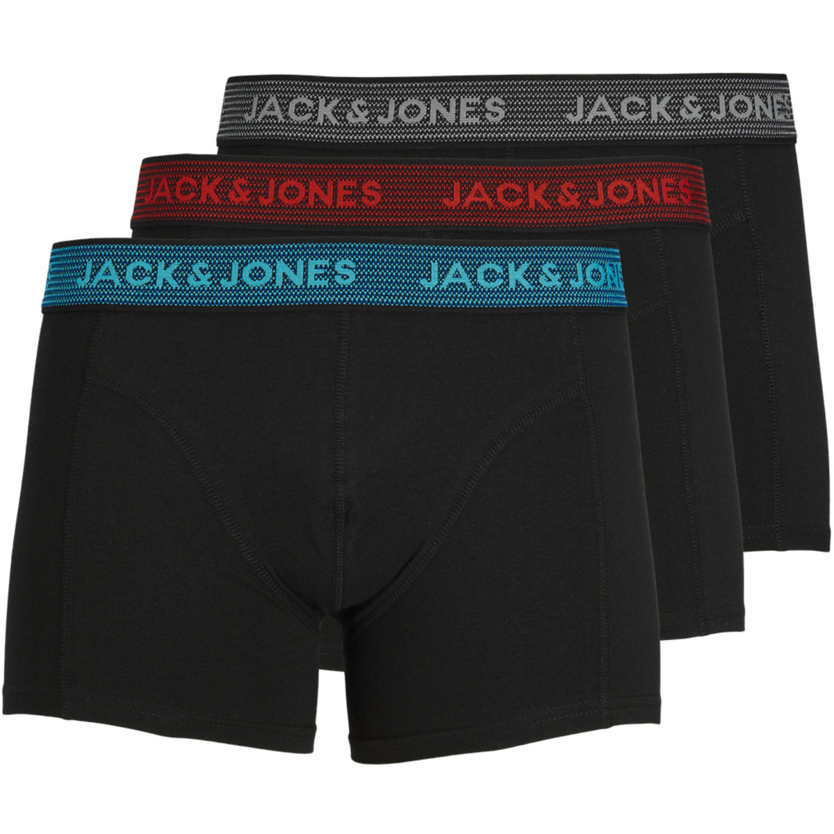 Jack & Jones Asphalt Jacwaistband Trunks 3 Pak Noos Jnr