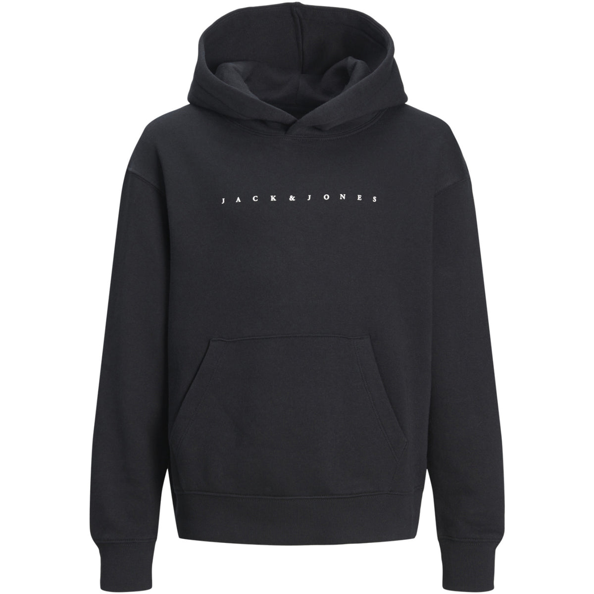 Jack & Jones Black Loose Jjestar Jj Sweat Hætte Noos Jnr