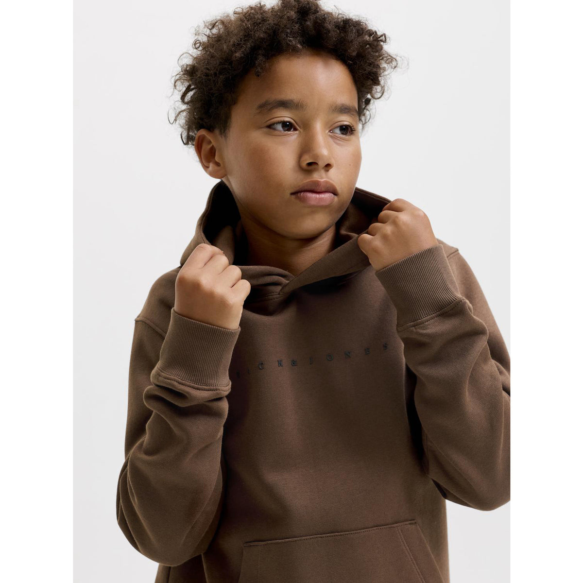 Jack & Jones Cocoa Jjestar Jj Sweat Hætte Noos Jnr