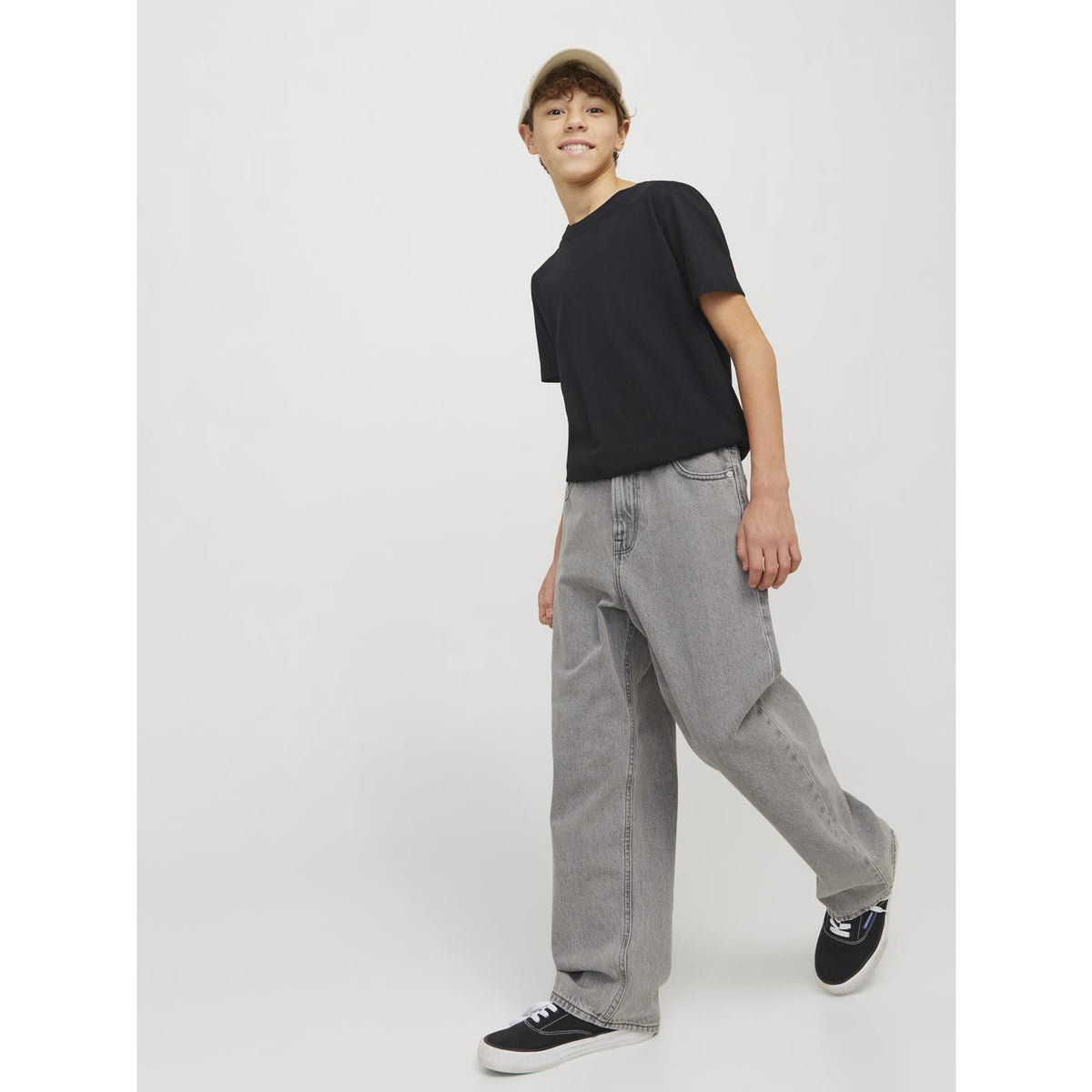 Jack & Jones Grey Denim Jjialex Jjoriginal Sq 852 Noos Jnr