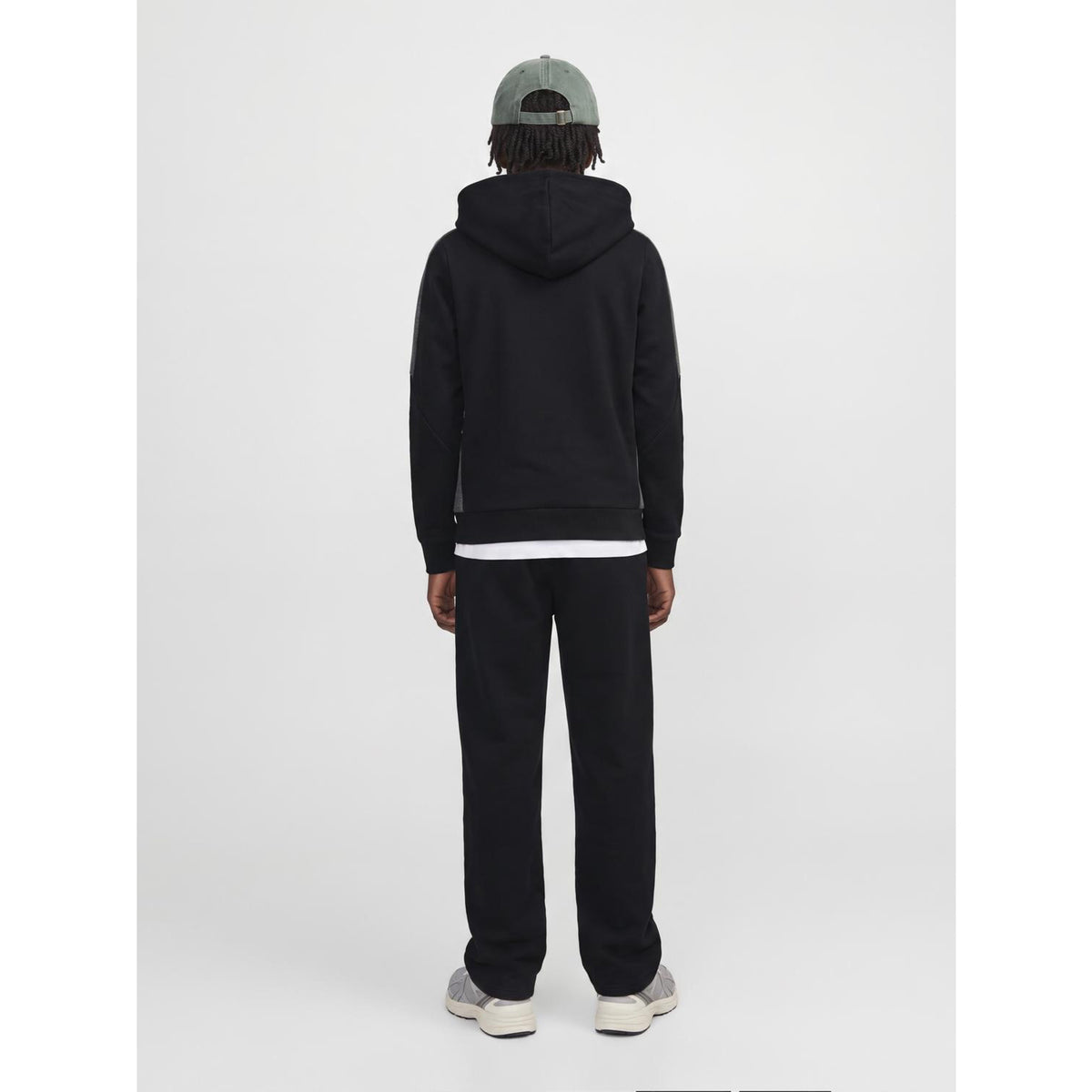 Jack & Jones Black Jcofusion Bolt Contrast Panel Swh Jnr