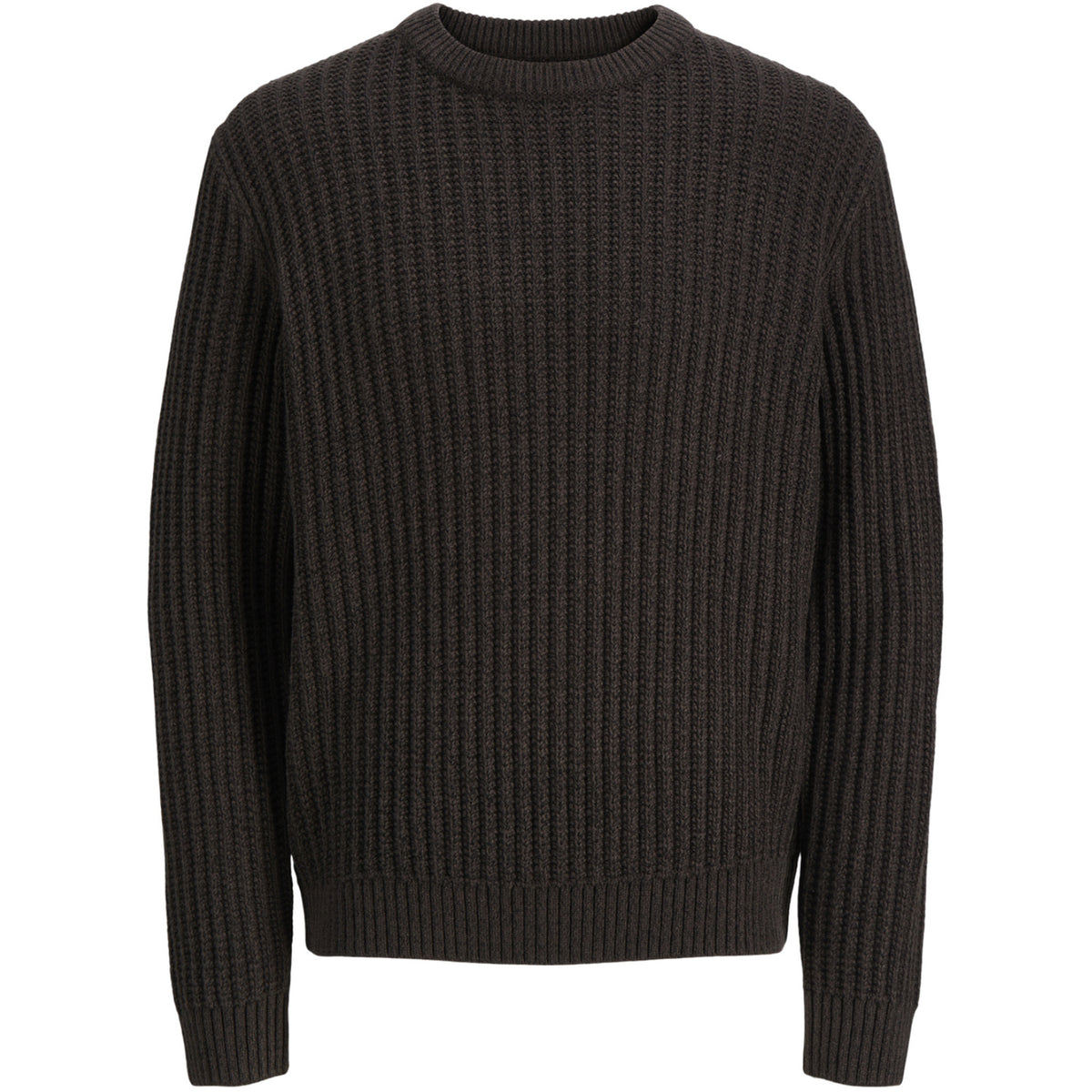 Jack & Jones Mulch Twisted Black Jjjaxon Strik Crew Neck Jnr