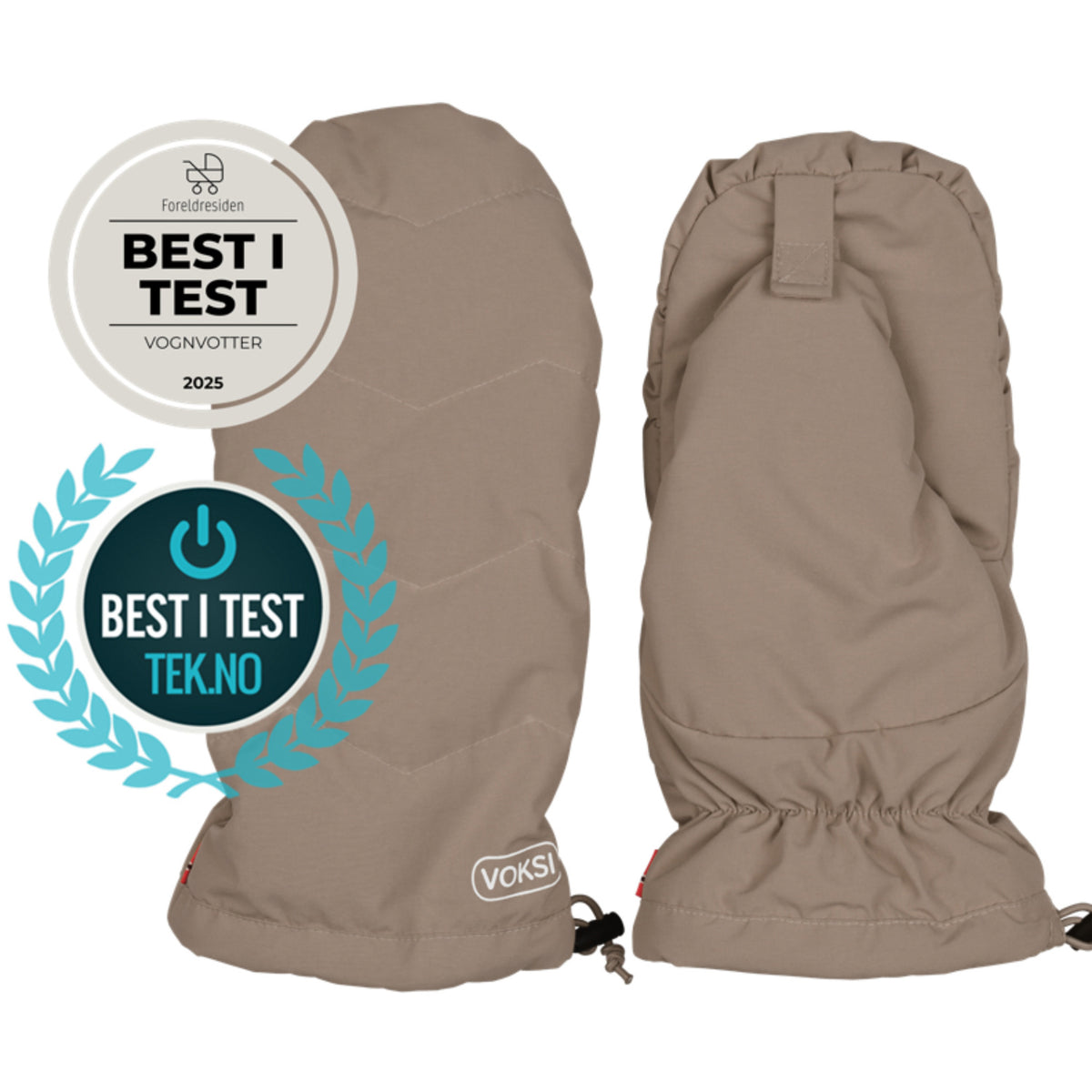 Voksi® Stroller Vanter Walnut Lys Grey