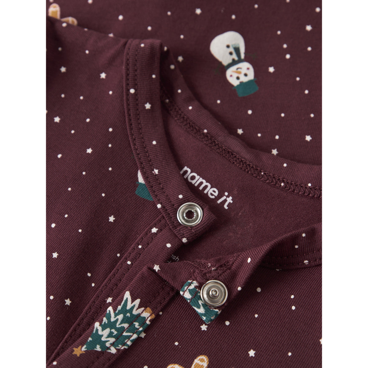 Name It Burgundy Christmas Nbnvismas Ls Natdragt