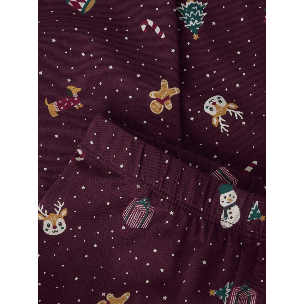 Name It Burgundy Christmas Nmnvismas Ls Natsæt