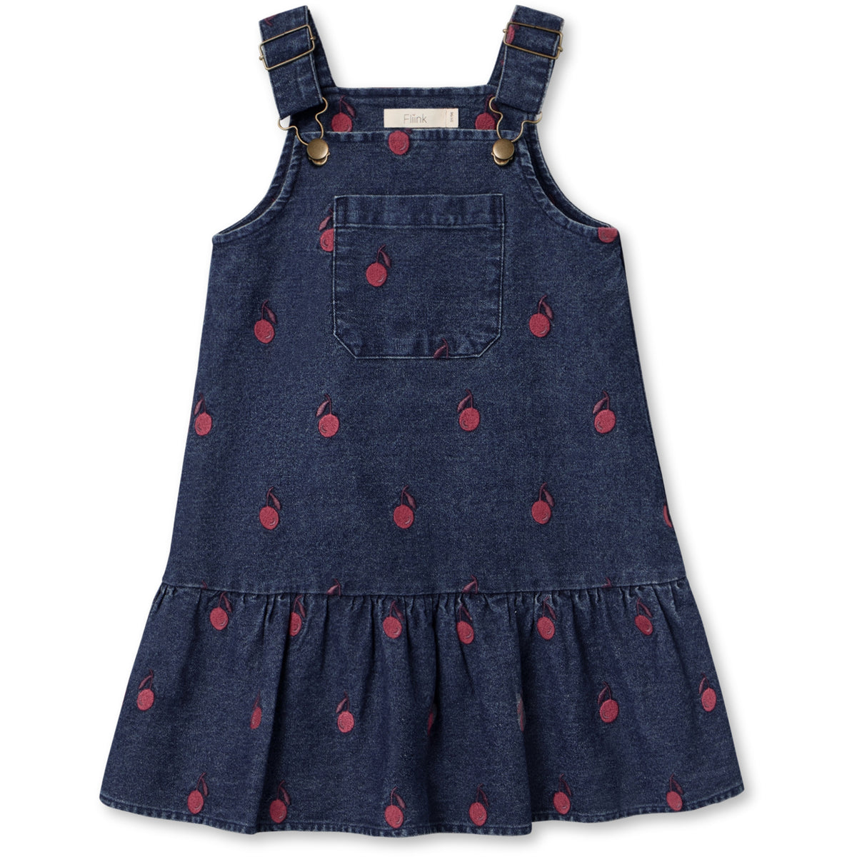 Fliink Dark Denim Blue Donna Embr. Spencer Kjole