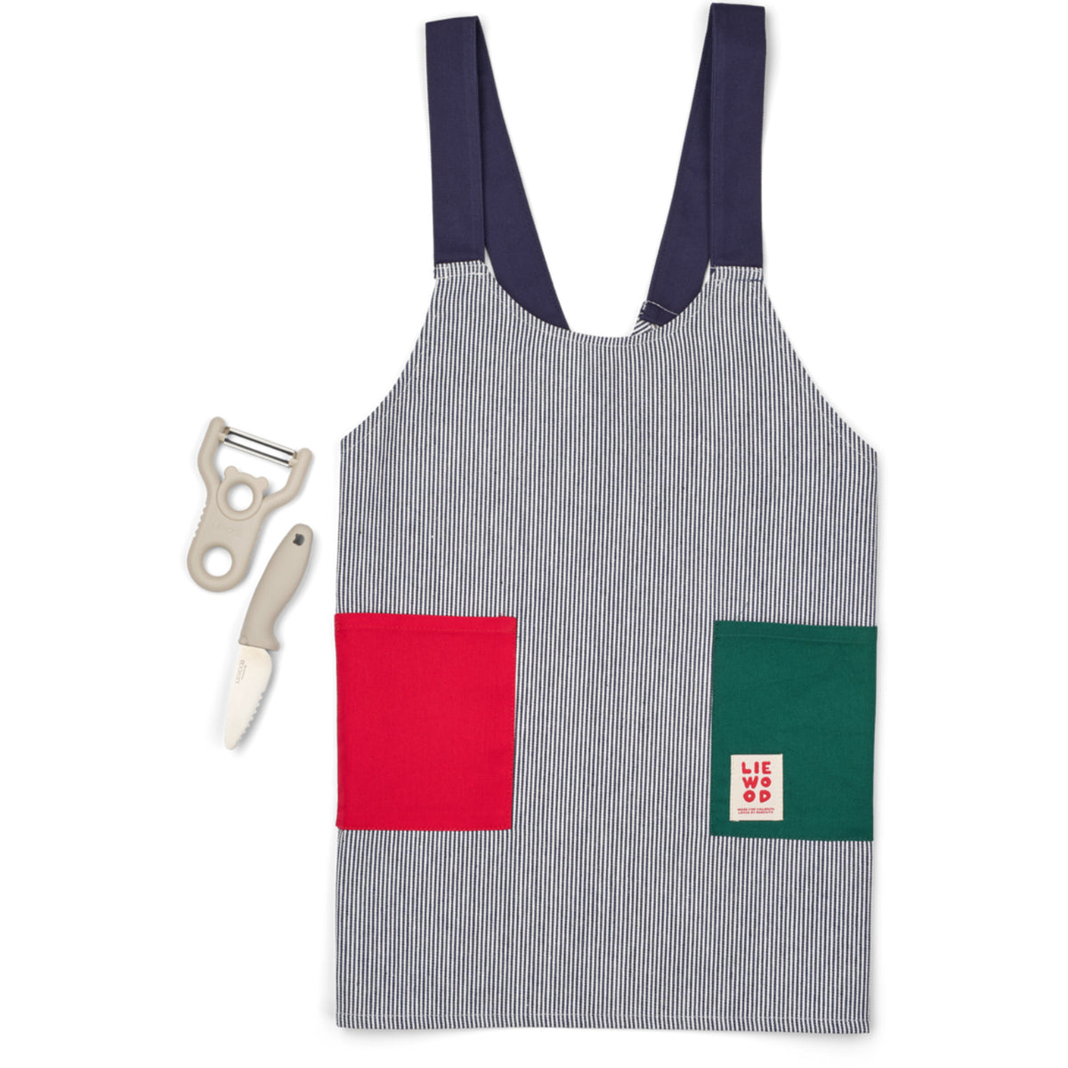 LIEWOOD Classic Navy Multi Mix Arda Little Chef Cooking Sæt