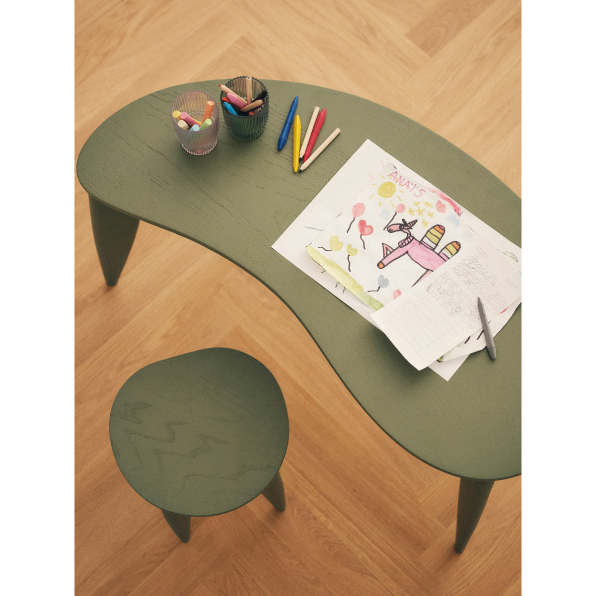 Ferm Living Elm Green Feve Kids Skrivebord