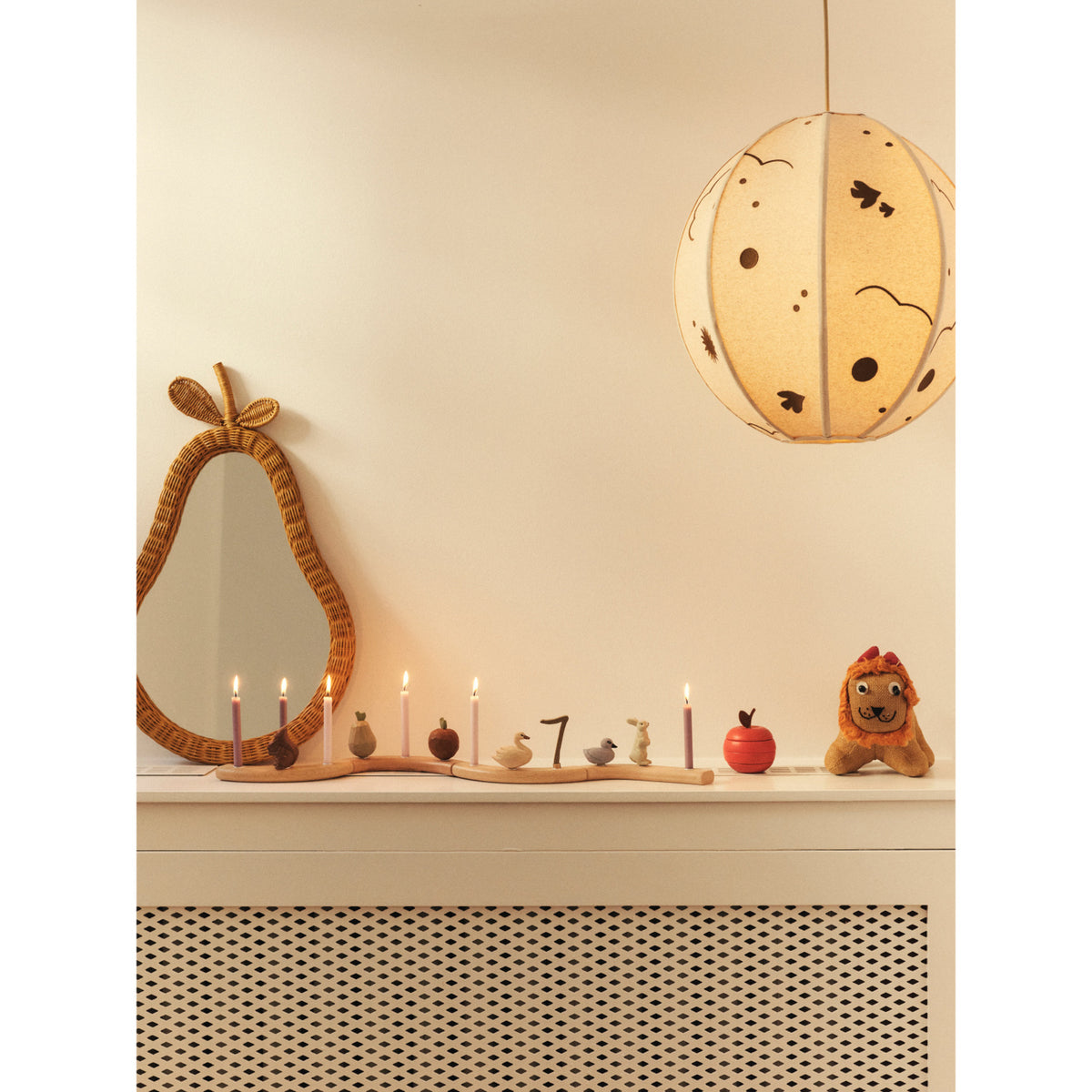 Ferm Living Natural Pear Flettet Spejl