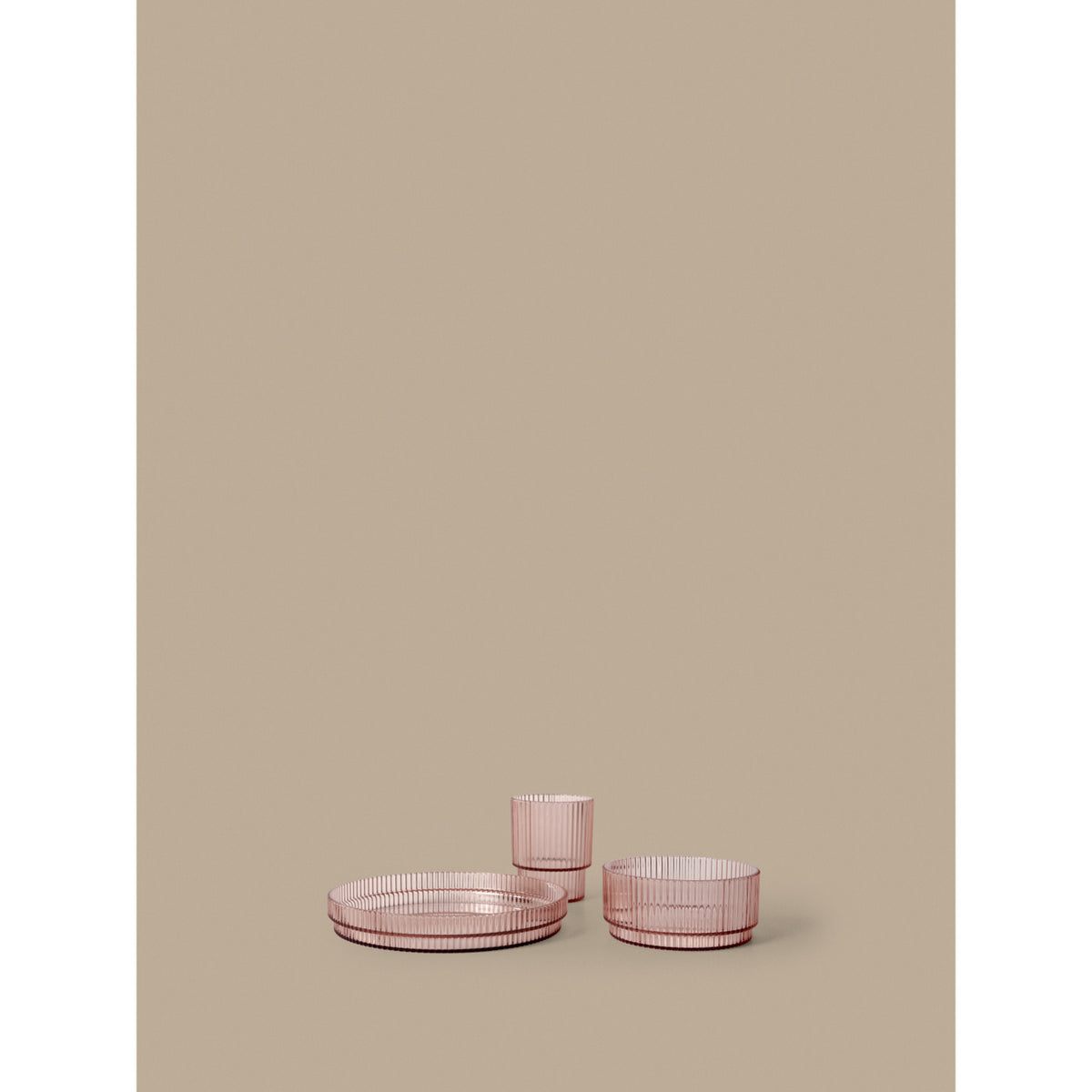 Ferm Living Blush Ripple Børne Spisesæt