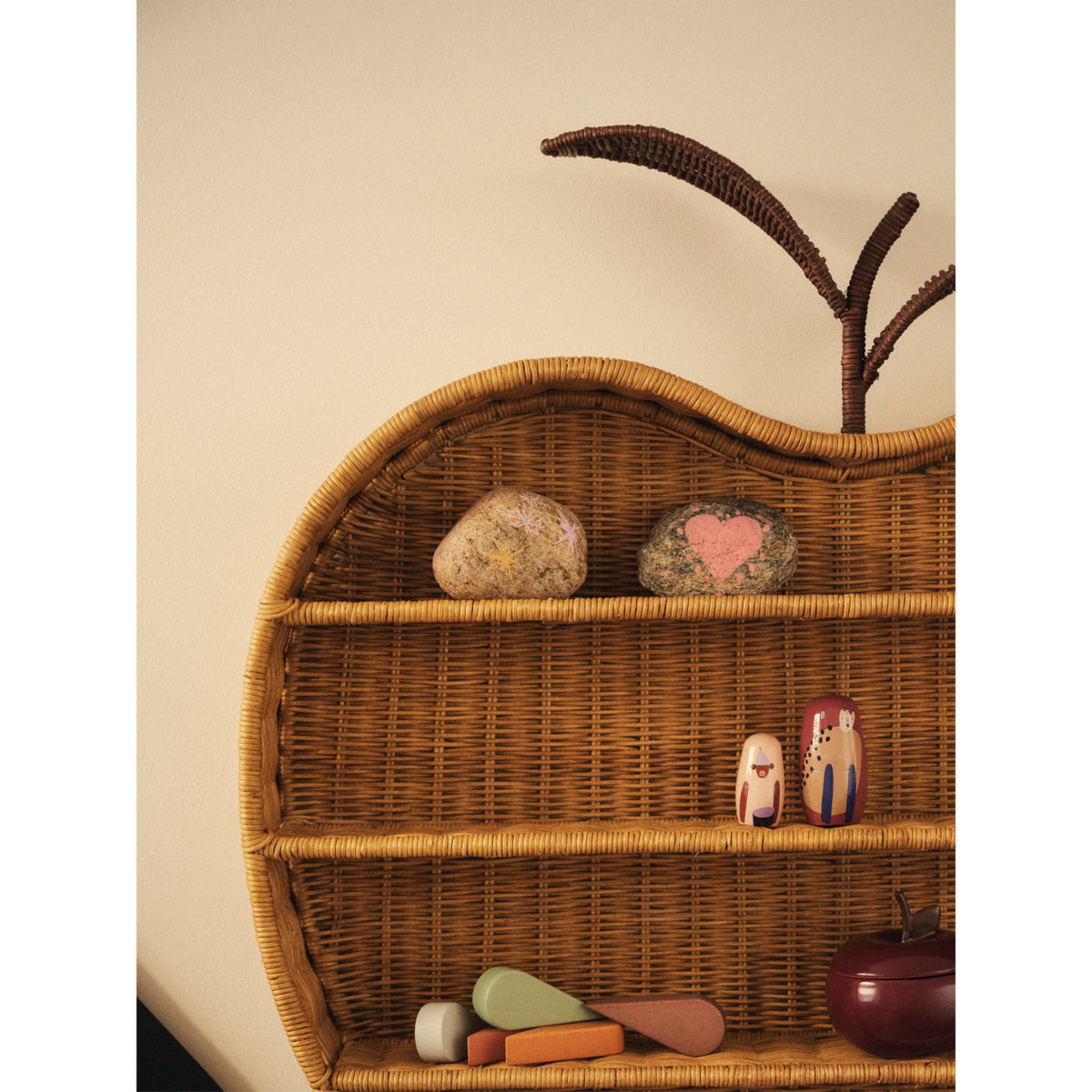 Ferm Living Natural Apple Flettet Hylde H55