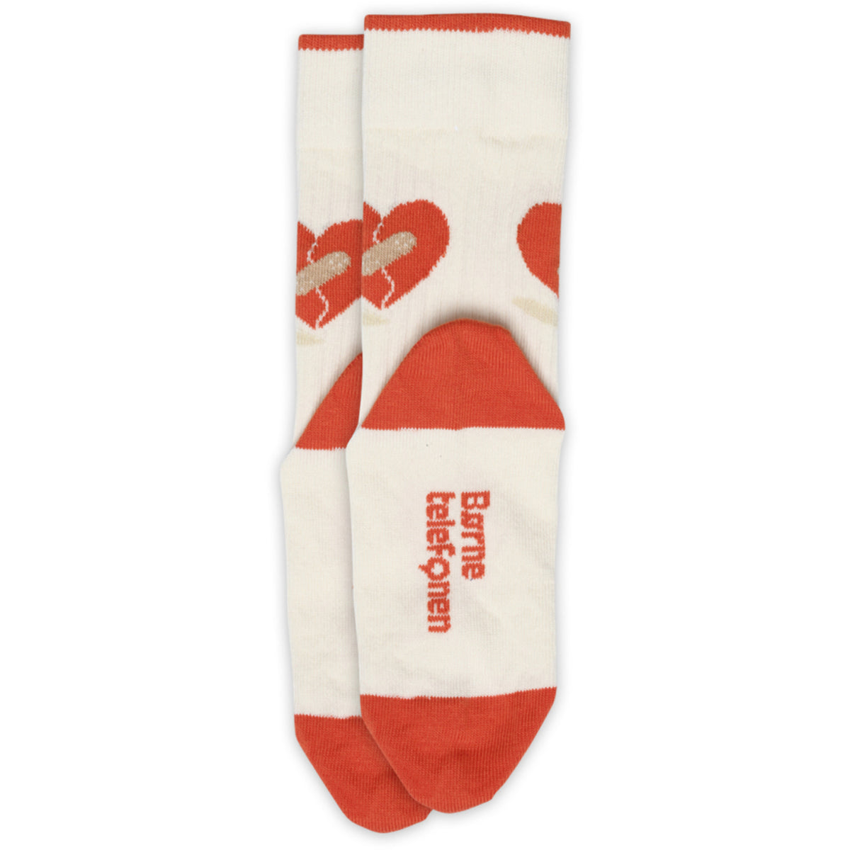 Mp Danmark x Børns Vilkår Cream Heart Strømper - 2-pack