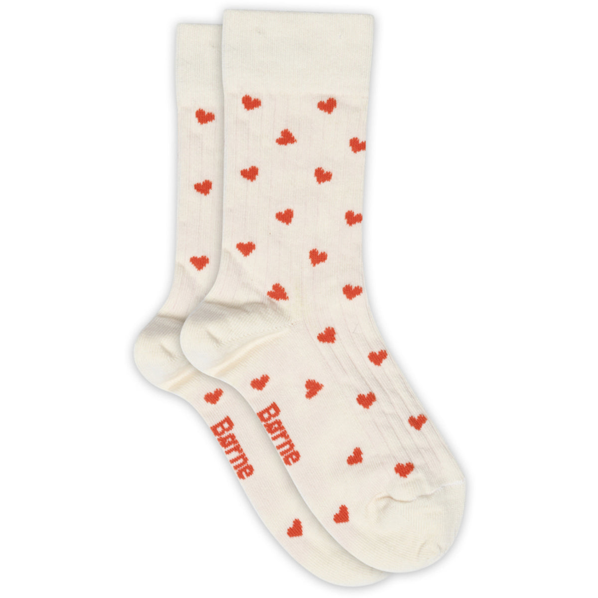 Mp Danmark x Børns Vilkår Cream Heart Strømper - 2-pack