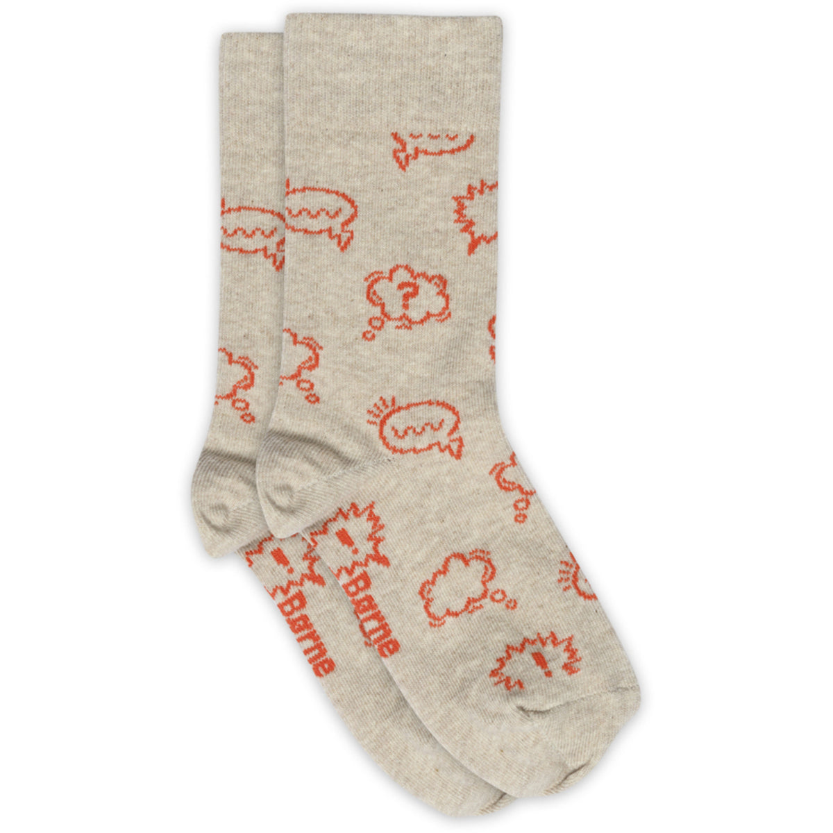 Mp Danmark x Børns Vilkår Beige Melange Phone Strømper - 2-pack