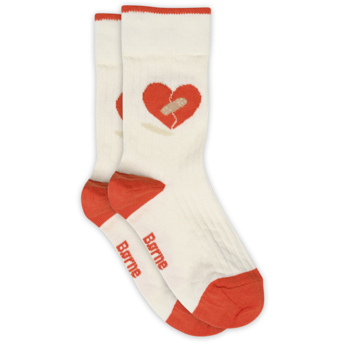 Mp Danmark x Børns Vilkår Cream Heart Strømper - 2-pack