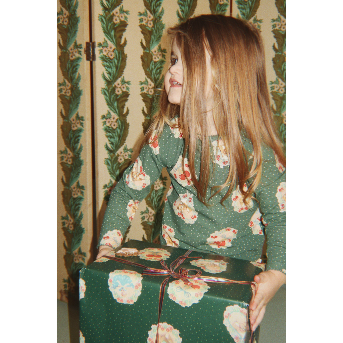 Konges Sløjd Deer Diary Green Basic Blouse/Pants Sæt Gots