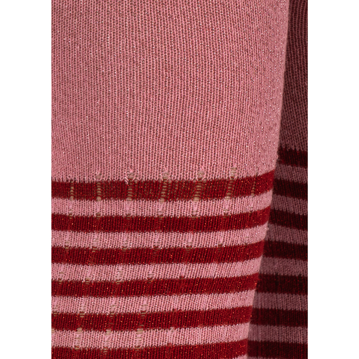 Konges Sløjd Red Stripe 2 Pak Glitter Strømpebukser