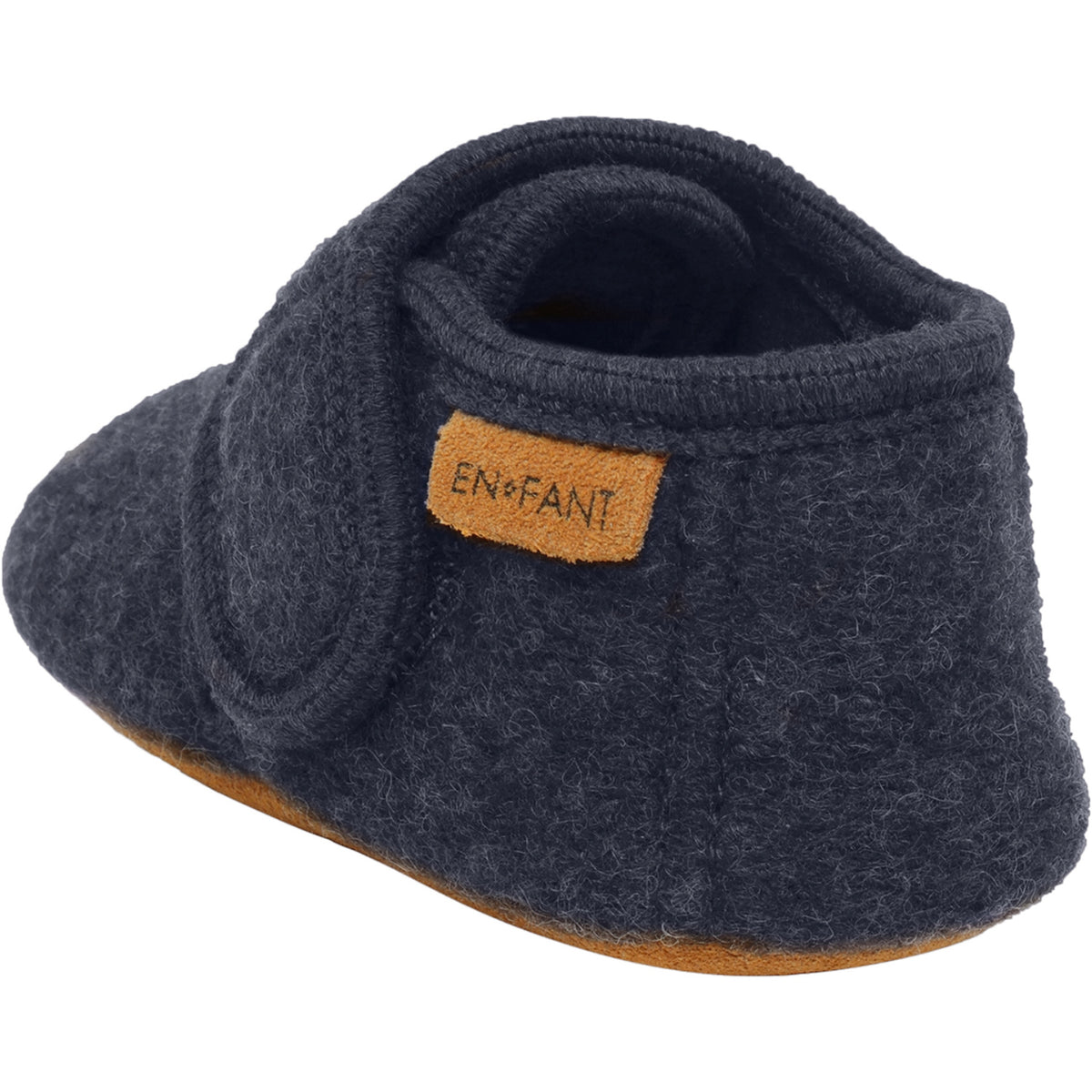 En Fant Vintage Indigo-Blue Uld Futter M/ Embroidery