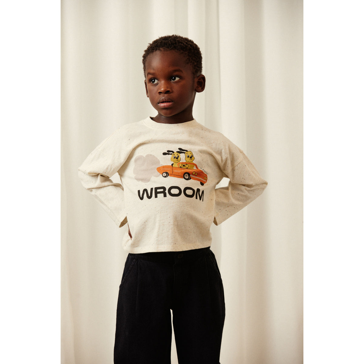 Mini Rodini Off-White Racing Rabbits Sp Sweatshirt