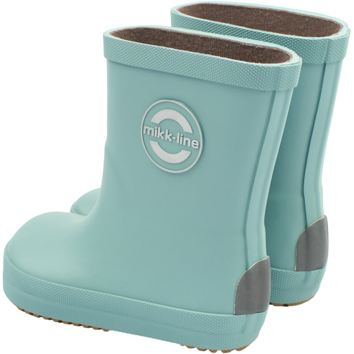Mikk-Line Stone Blue Gummistøvler Solid - Barefoot