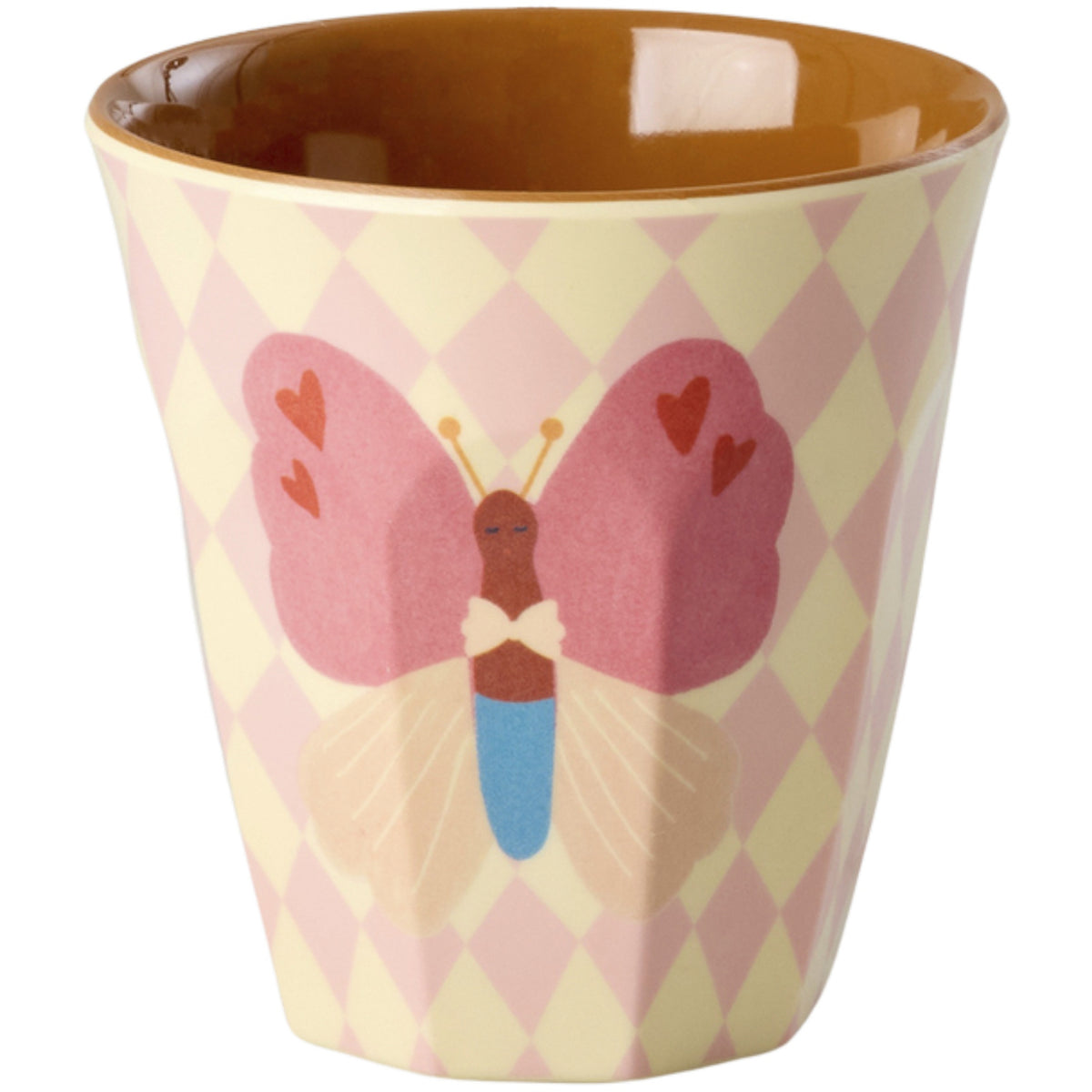Rice Melamin Kids Kop Med Pink Musik Band Print - Small - 6 Pak - 160 Ml