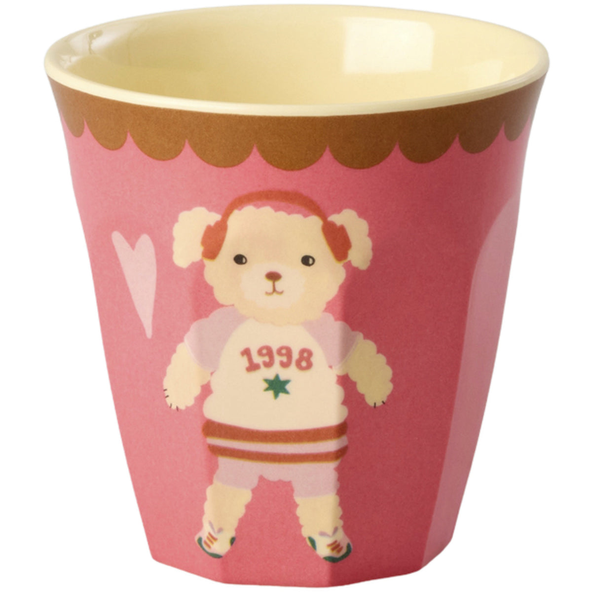 Rice Melamin Kids Kop Med Pink Musik Band Print - Small - 6 Pak - 160 Ml