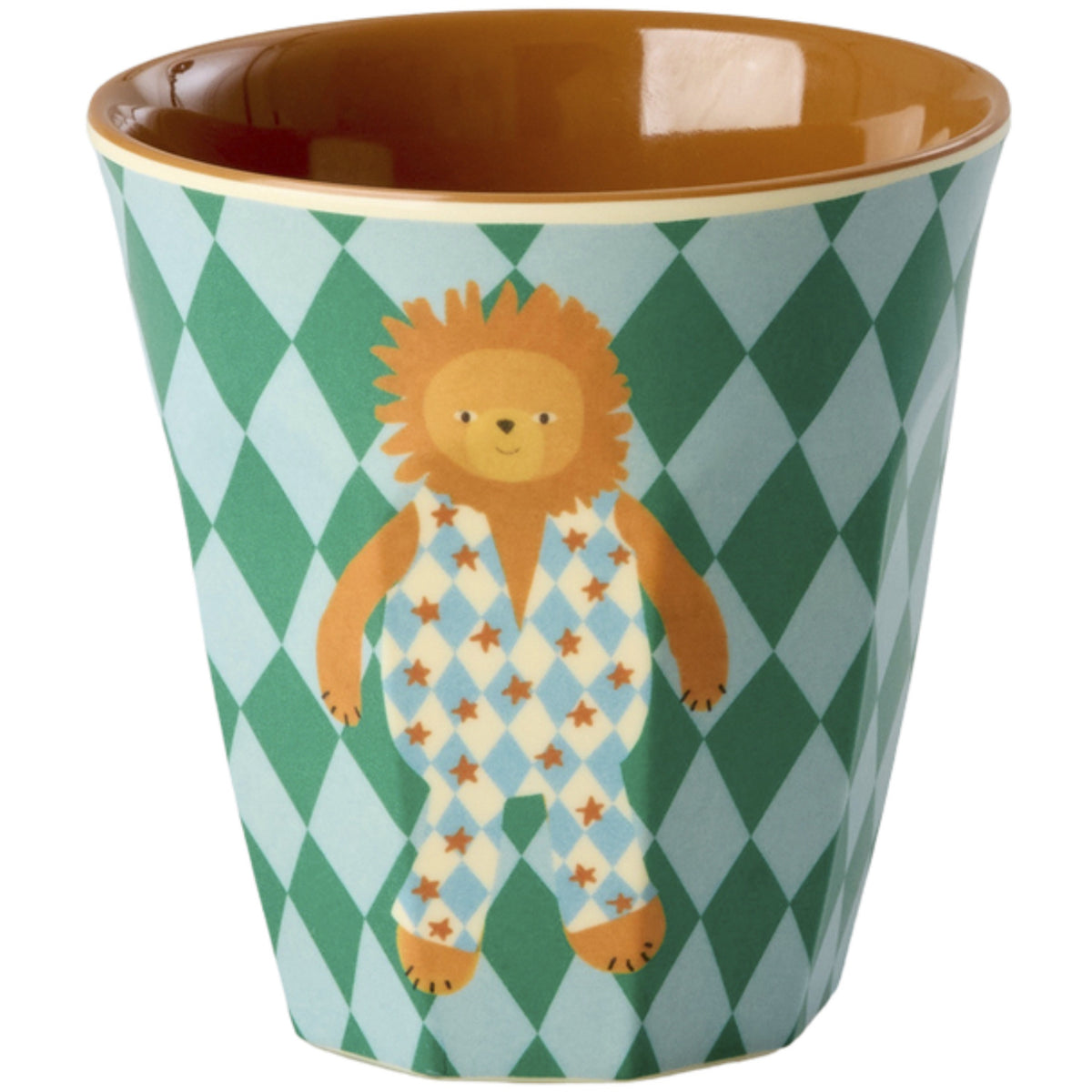 Rice Melamin Kids Kop Med Blue Musik Band Print - Small - 6 Pak - 160 Ml