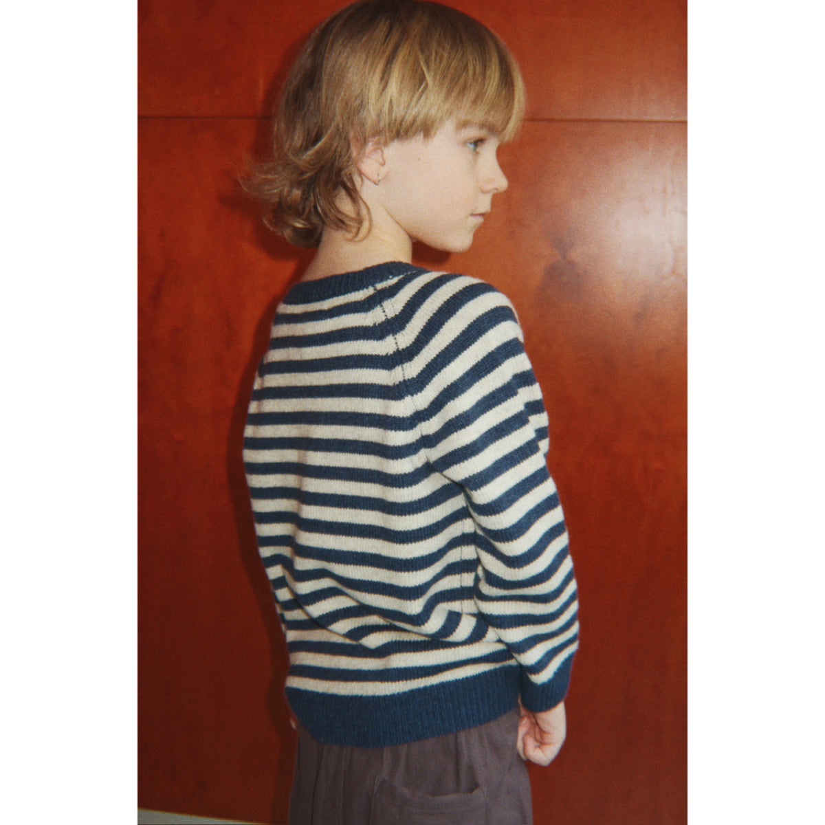 Konges Sløjd Blue Stripe Billi Strik Cardigan