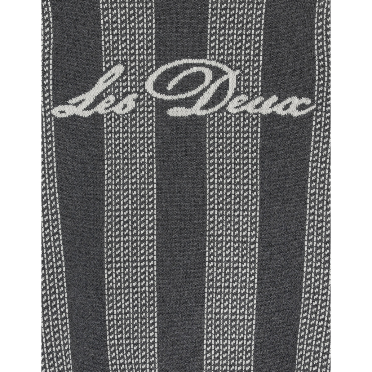 Les Deux Kids Charcoal Melange Striped Signature Strik KIDS