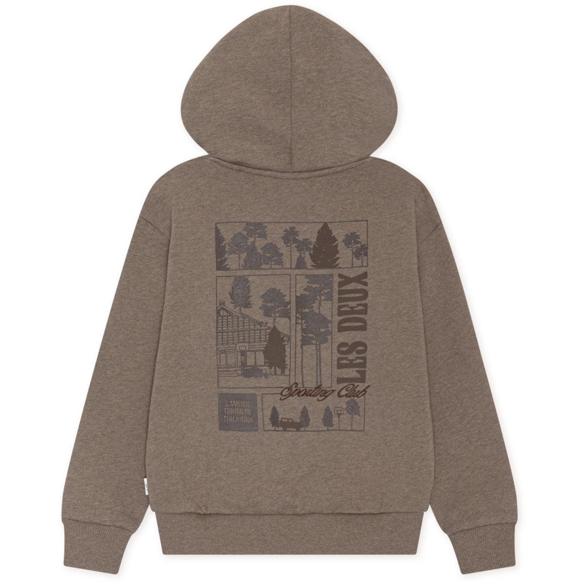 Les Deux Kids Mountain Grey Melange Woods Hættetrøje KIDS