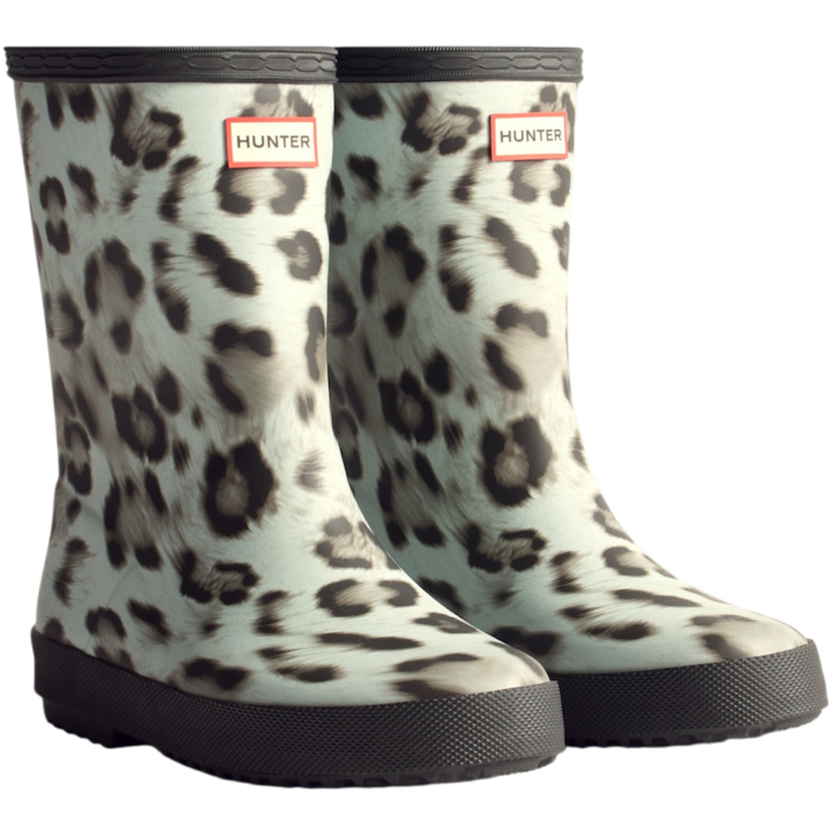 Hunter Snow Leopard/Black Kids First Insulated Snow Leopard Støvle