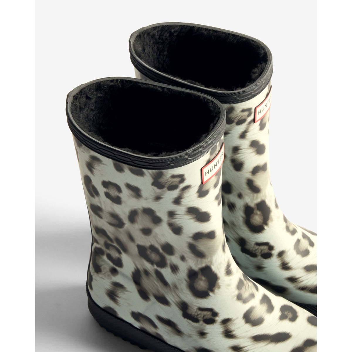 Hunter Snow Leopard/Black Kids First Insulated Snow Leopard Støvle