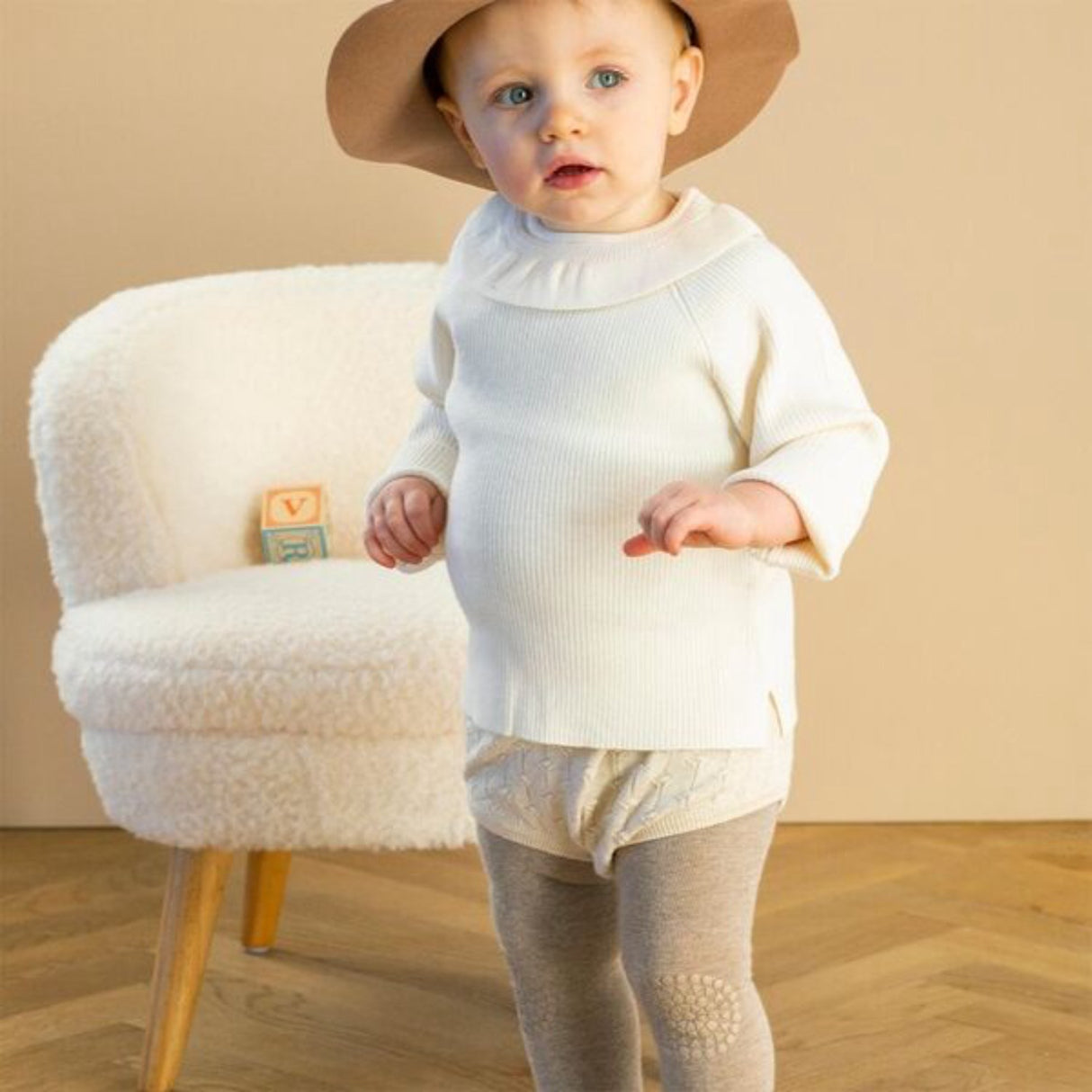 Gobabygo Sand Crawling Strømpebukser Organic Bomuld