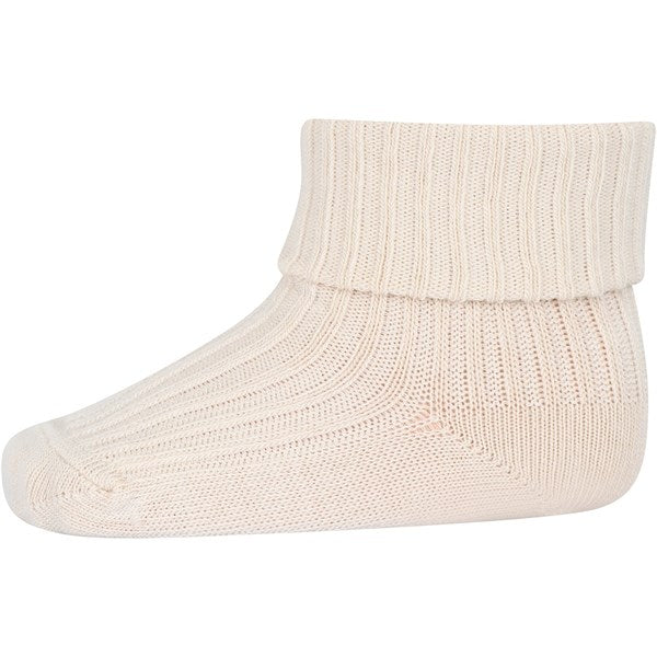 MP 533 Cotton Rib Baby Socks 4109 Ecru