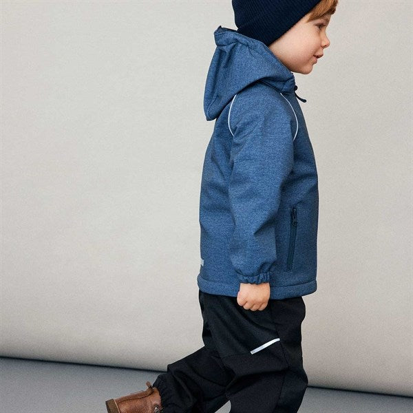 Name it Softshell Black Alfa Solid Noos Bukser