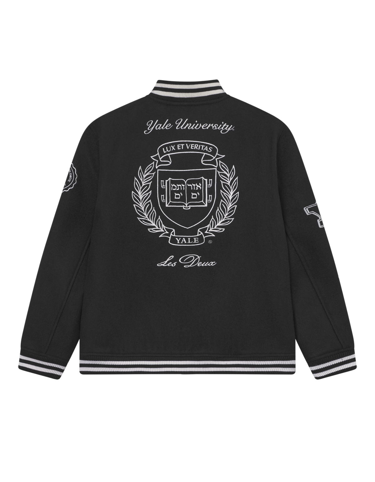 Les Deux Kids Black/Black Yale Uld Varsity Jakke KIDS