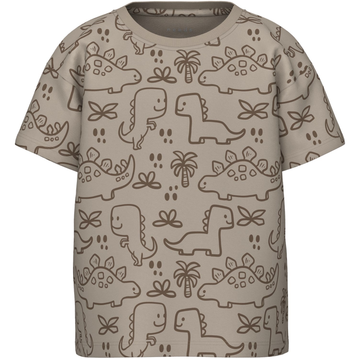 Name It Pure Cashmere Outline Dinosaurs Valther Løs T-Shirt