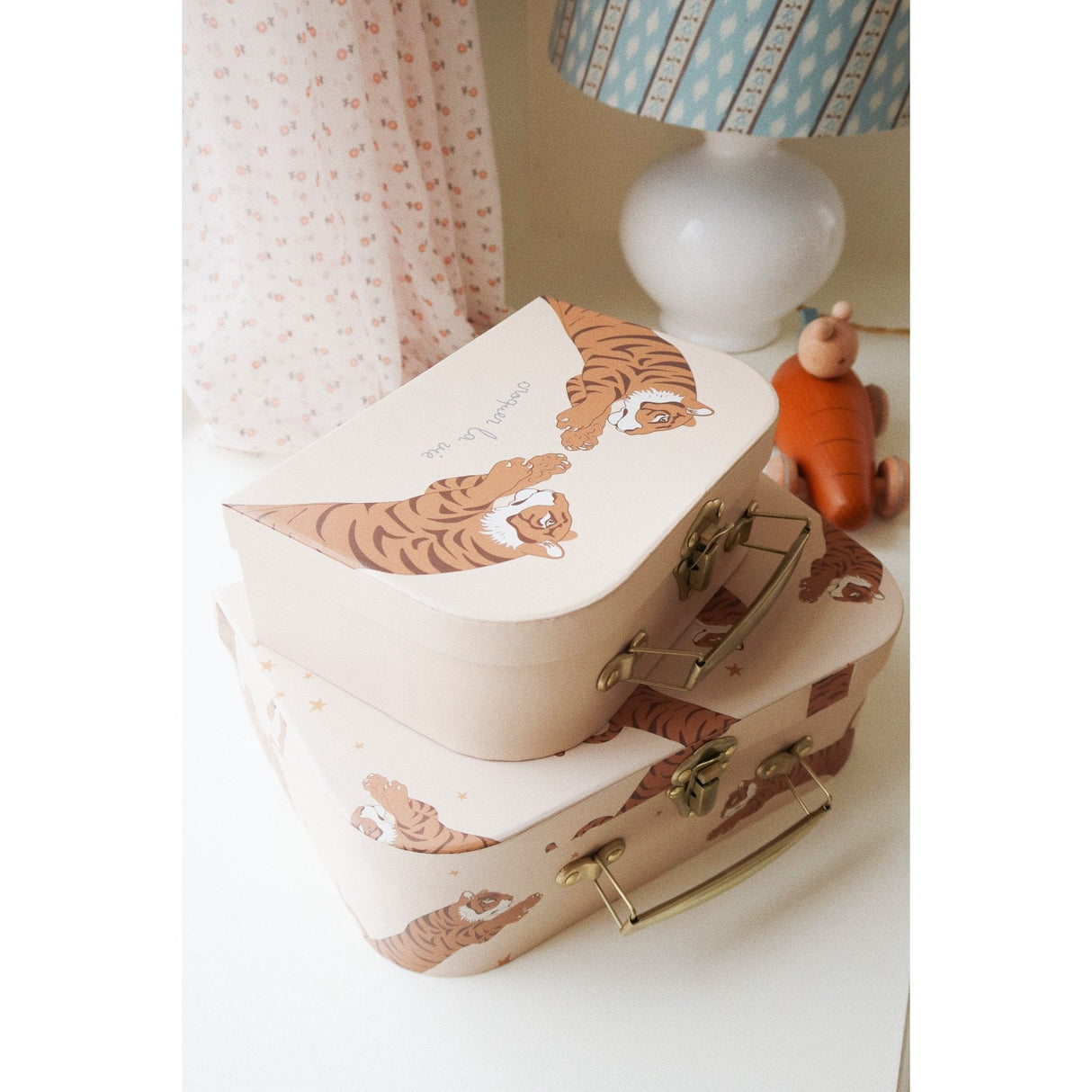 Konges Sløjd 2-Pak Kuffert Tiger Sand