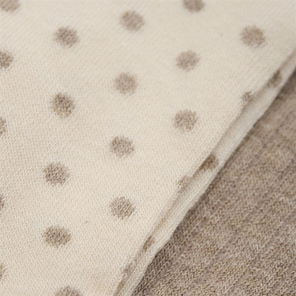 Minymo Simply Taupe Strømpebukser m. Mønster 2-Pak