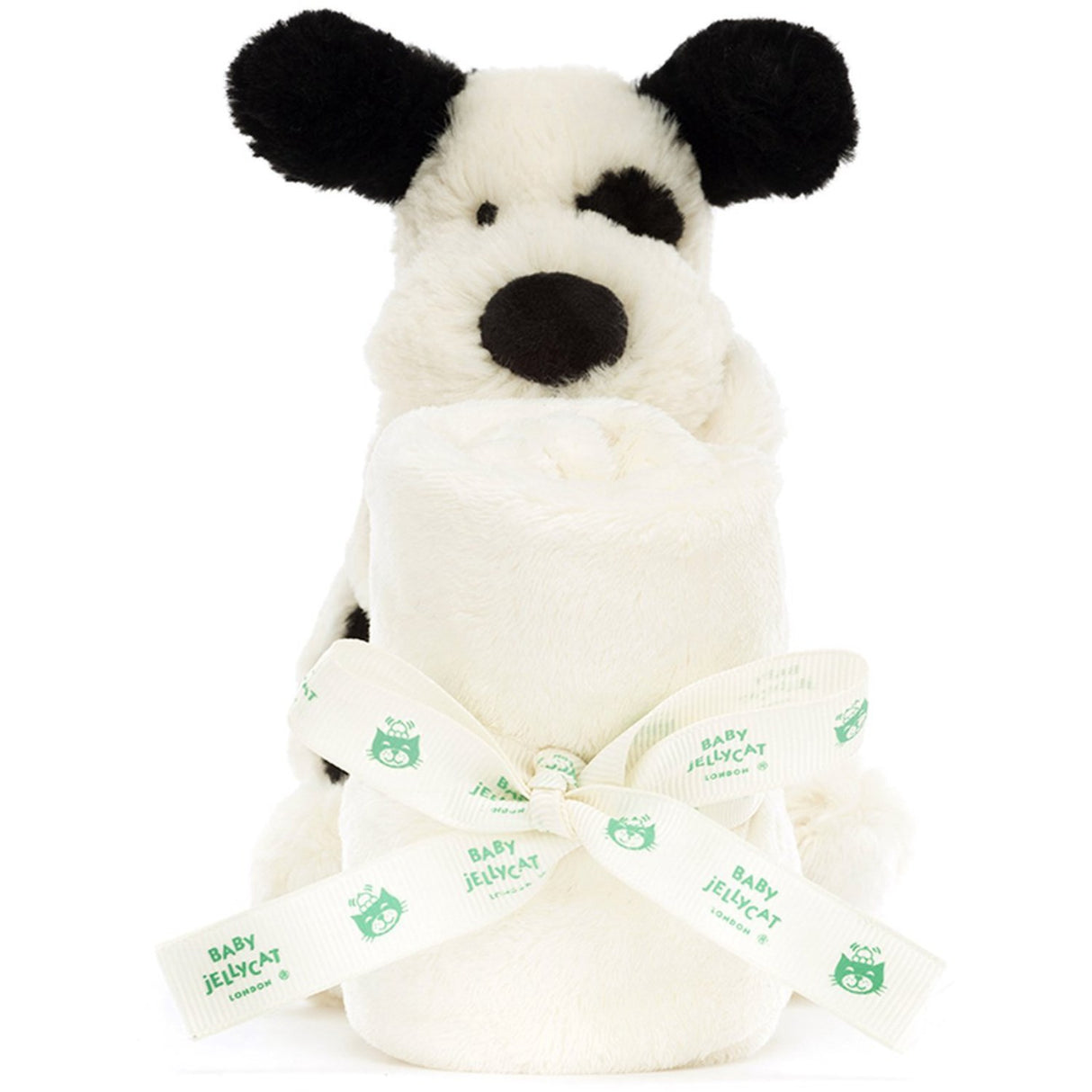 Jellycat Bashful Black & Cream Hvalp Nusseklud