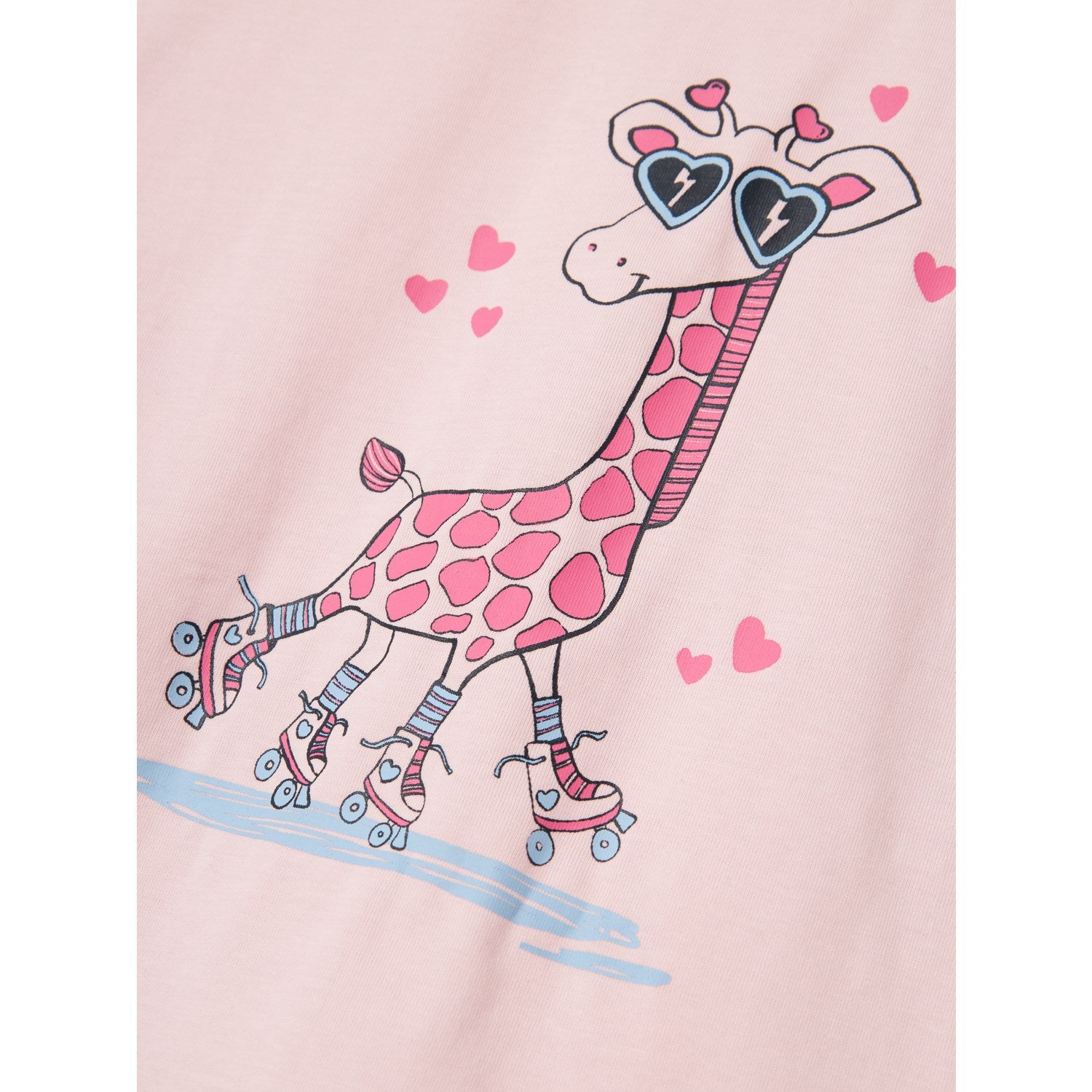 Name It Parfait Pink Giraffe Violet T-Shirt 2