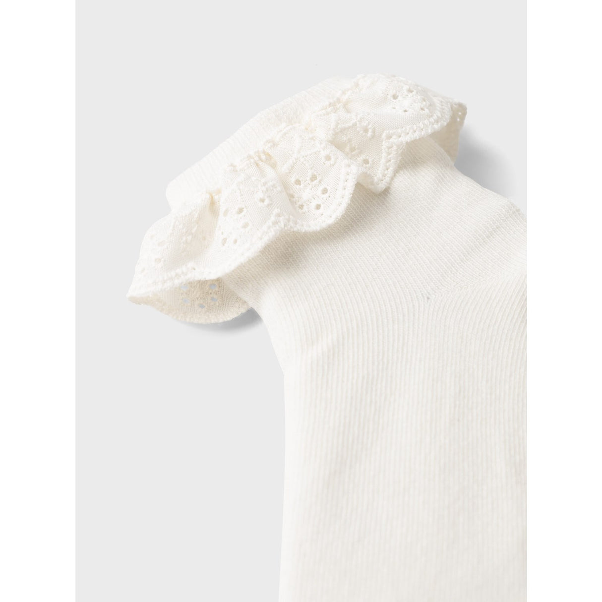 Lil'Atelier Coconut Milk Dertrud Strømper