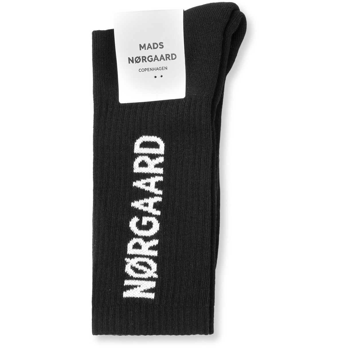 Mads Nørgaard Black Cotton Tennis MN Classic Strømper