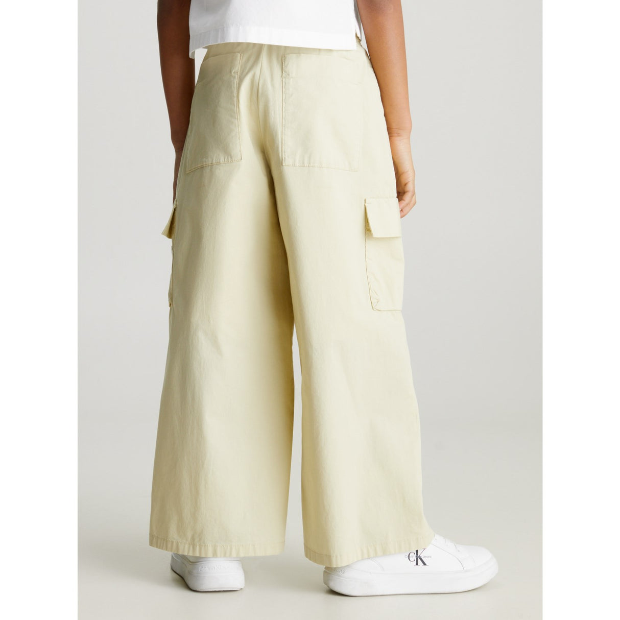 Calvin Klein Wide Leg Cargo Bukser Green Haze