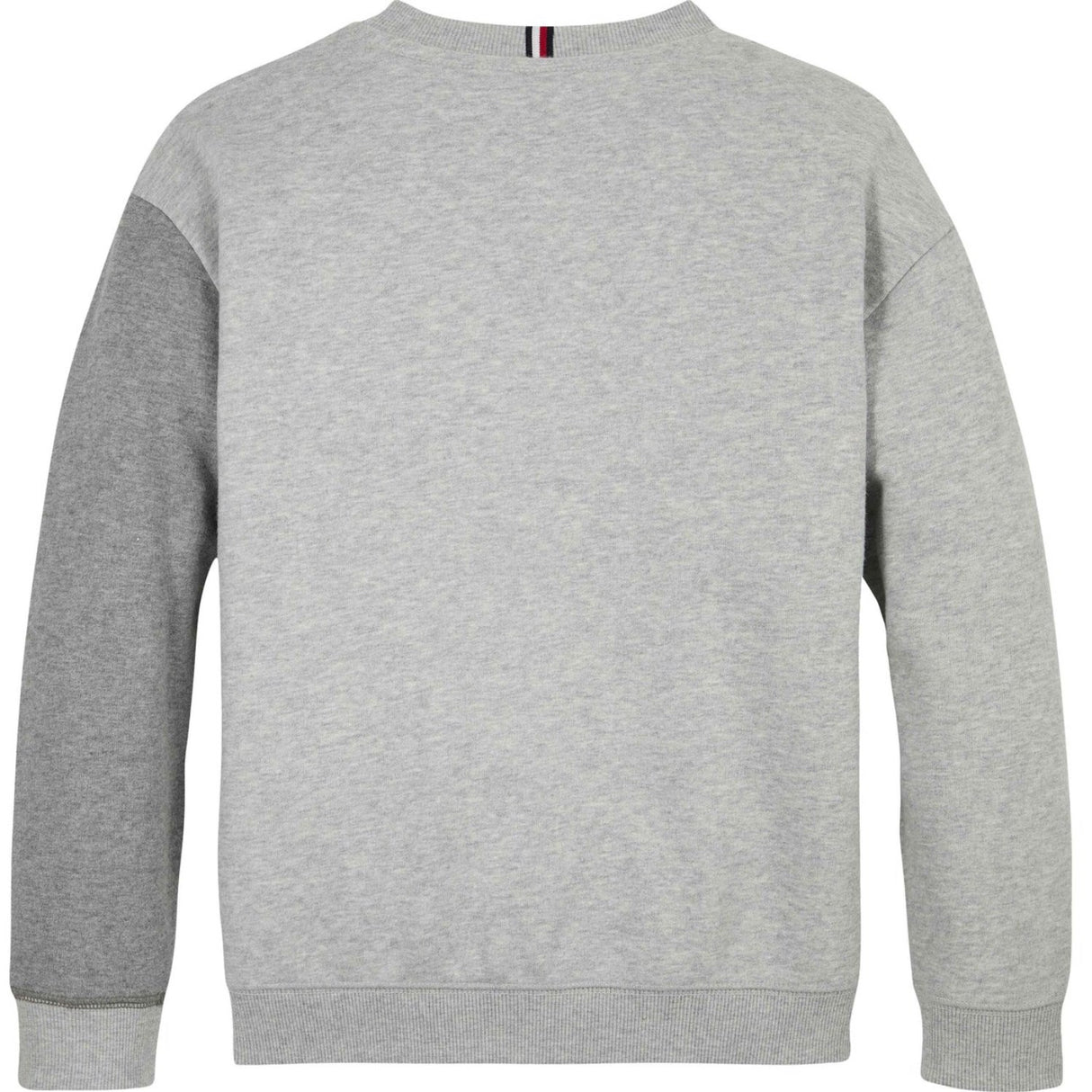 Tommy Hilfiger Grey Heather Mix Monotype Spliced Printed Cn Sweatshirt