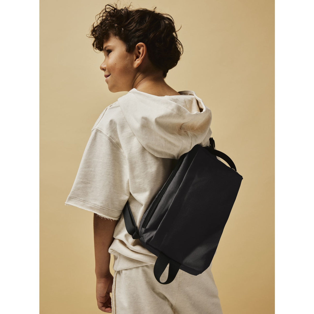 Name It Black Solid Liam Cross Over Taske