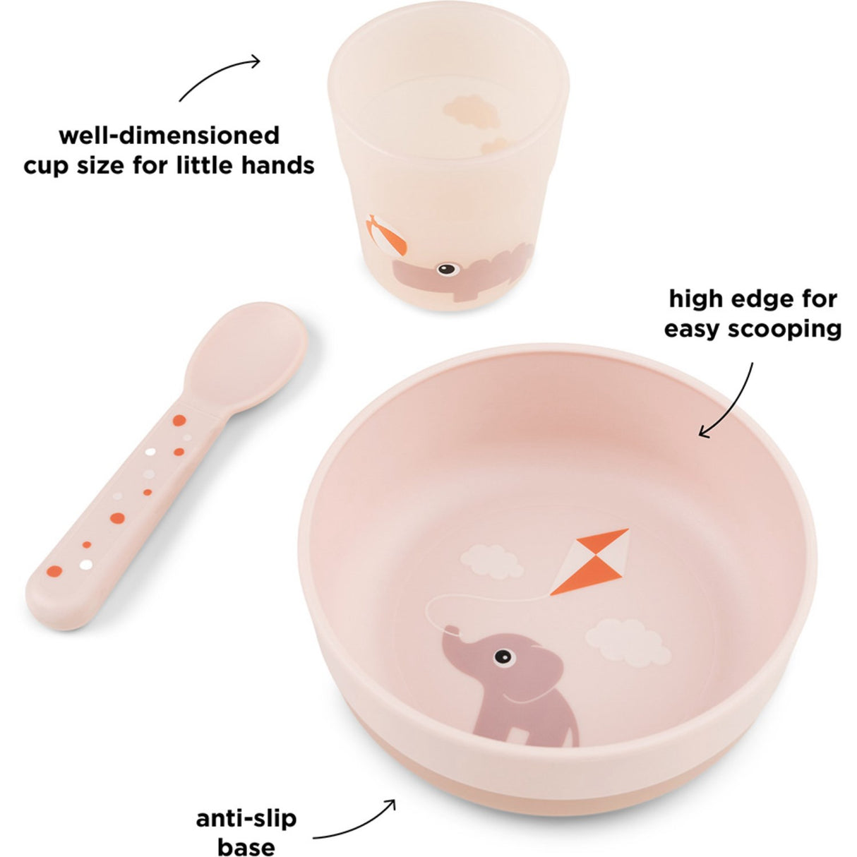 DonebyDeer Foodie Første Spisesæt Playground Pudder