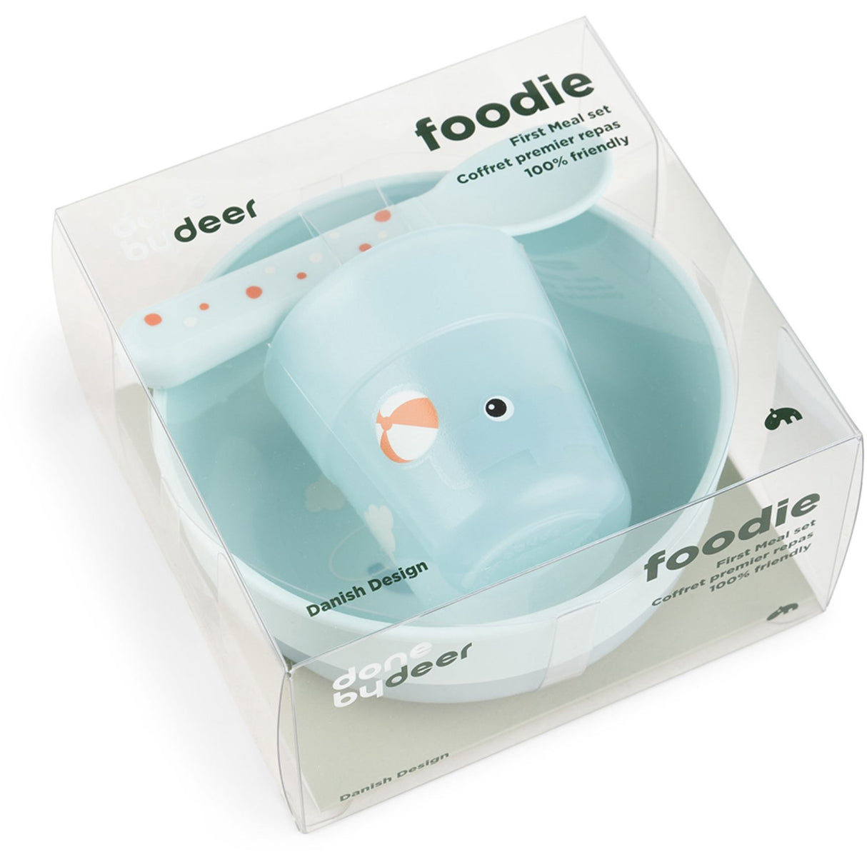 DonebyDeer Foodie Første Spisesæt Playground Blå