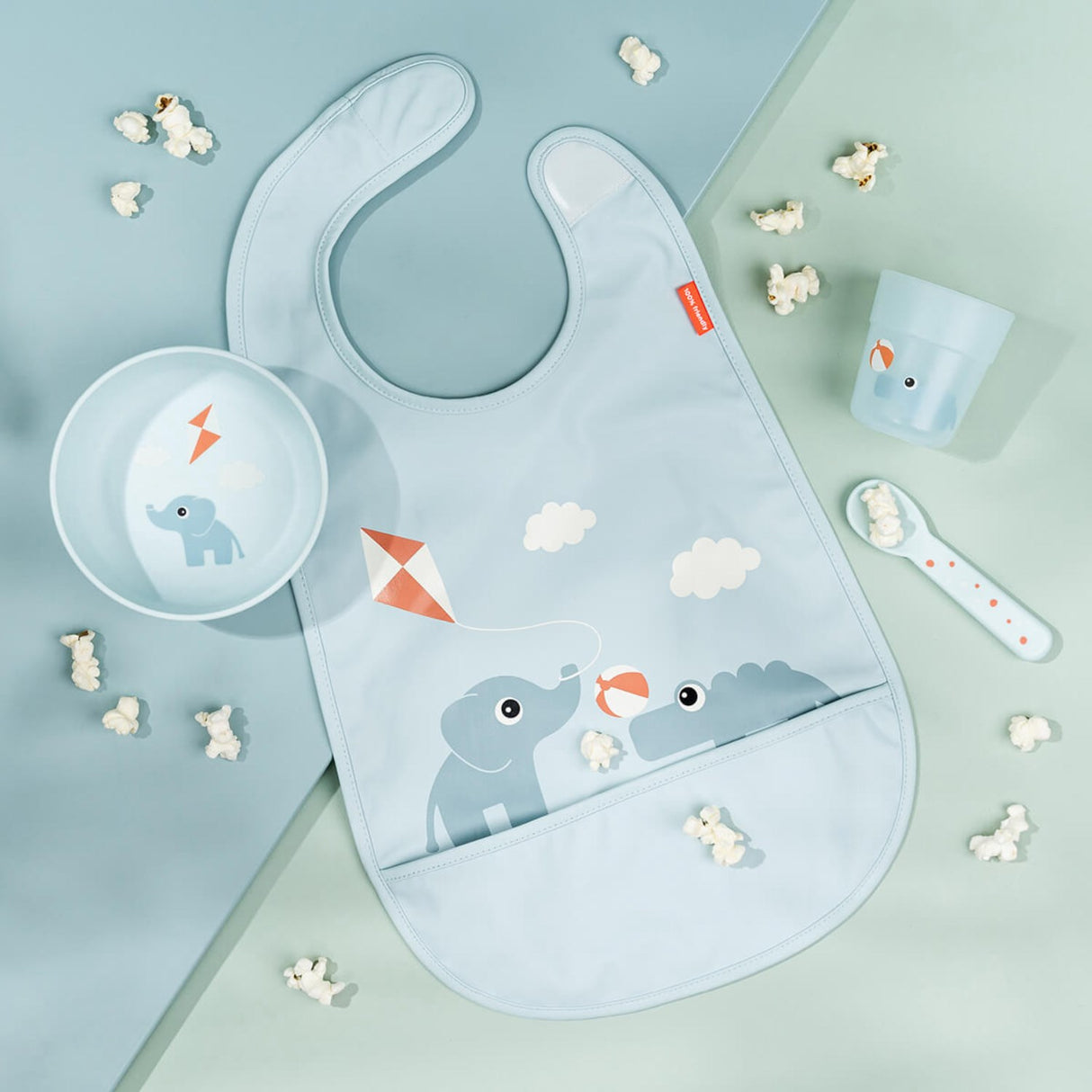 DonebyDeer Foodie Første Spisesæt Playground Blå